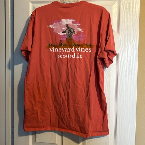 Vineyard Vines Scottsdale men’s coral short sleeve pocket t-shirt size large - Picture 6 of 9